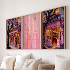 Girls Room Decor Reading Corner Art Library Decor Library Decorations Elementary Pink Book Decor Book Nook Poster Bookstore Wall Art Print