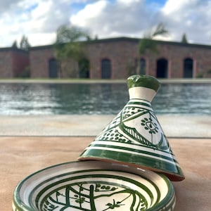 Handmade Mini Moroccan Tagine - Berber-Style Patterns image 6