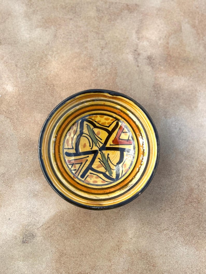 Handmade Mini Moroccan Tagine - Berber-Style Patterns image 13