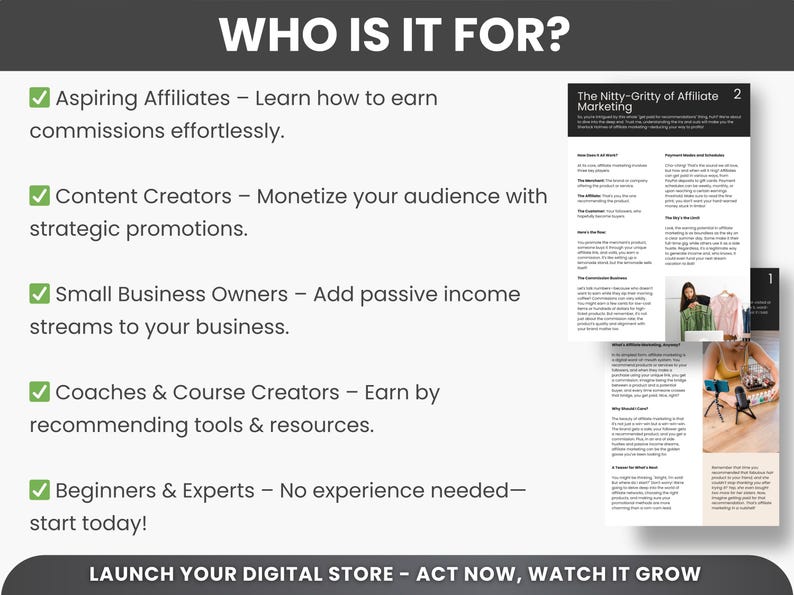 Affiliate Marketing Digital Products, Canva Template, Marketing Strategy, Affiliate Marketing Course, Mrr Plr Resell Rights, Business Guide bild 5