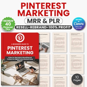 Pinterest Marketing Strategy Guide, Social Media Guide, Pinterest Planner, Passive Income Guide, Pinterest Content, Marketing Course