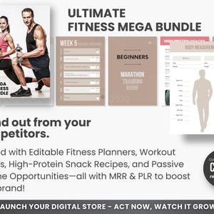 Mega Fitness Bundle With MRR and PLR Ready to Resell, PLR Fitness ...