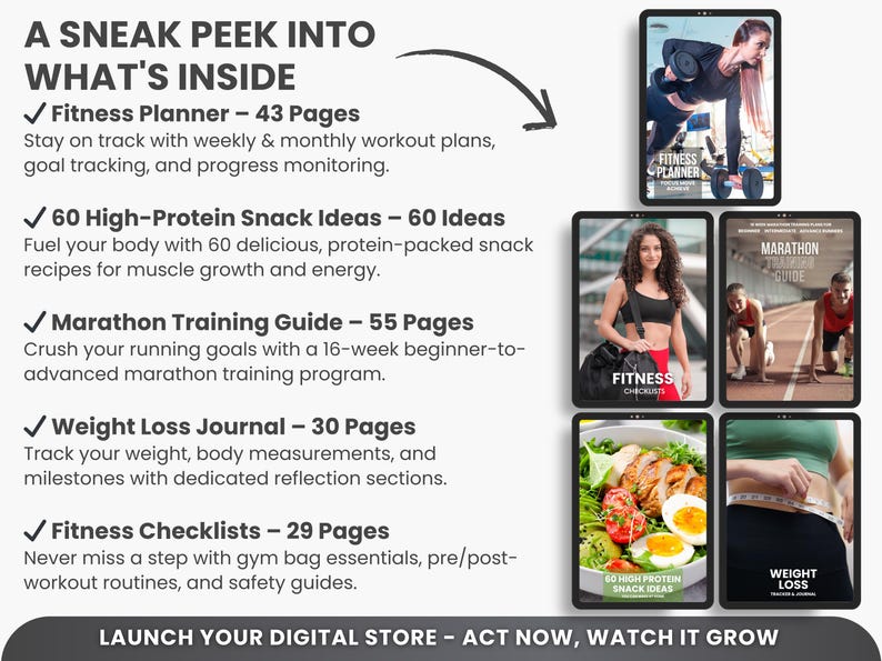 Mega Fitness Bundle With MRR and PLR Ready to Resell, PLR Fitness ...