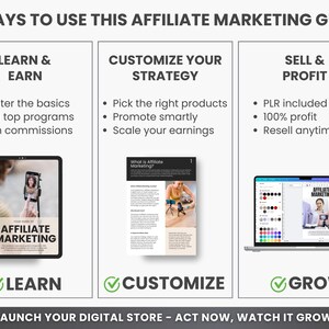 Affiliate Marketing Digital Products, Canva Template, Marketing Strategy, Affiliate Marketing Course, Mrr Plr Resell Rights, Business Guide bild 6