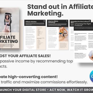 Affiliate Marketing Digital Products, Canva Template, Marketing Strategy, Affiliate Marketing Course, Mrr Plr Resell Rights, Business Guide bild 4