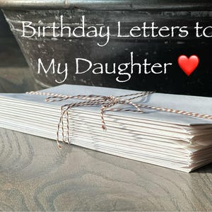Cartas para mi hija, cartas para mi hijo, carta de cumpleaños para mi hija, carta de cumpleaños para mi hijo, recuerdo para niño, cartas de cumpleaños