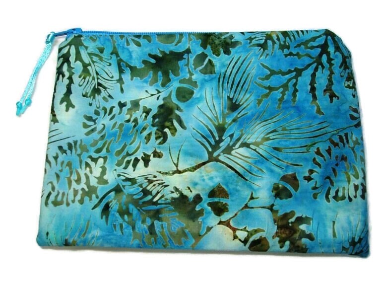 Padded Zipper Cosmetic Jewelry Pouch in Woodland Branches - Etsy