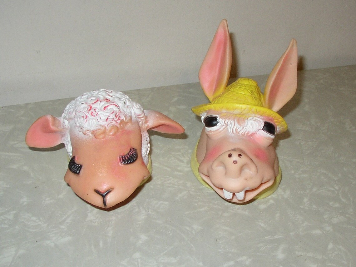 Vintage Lamb Chop and Donkey Hand Puppets Sherri Lewis Etsy