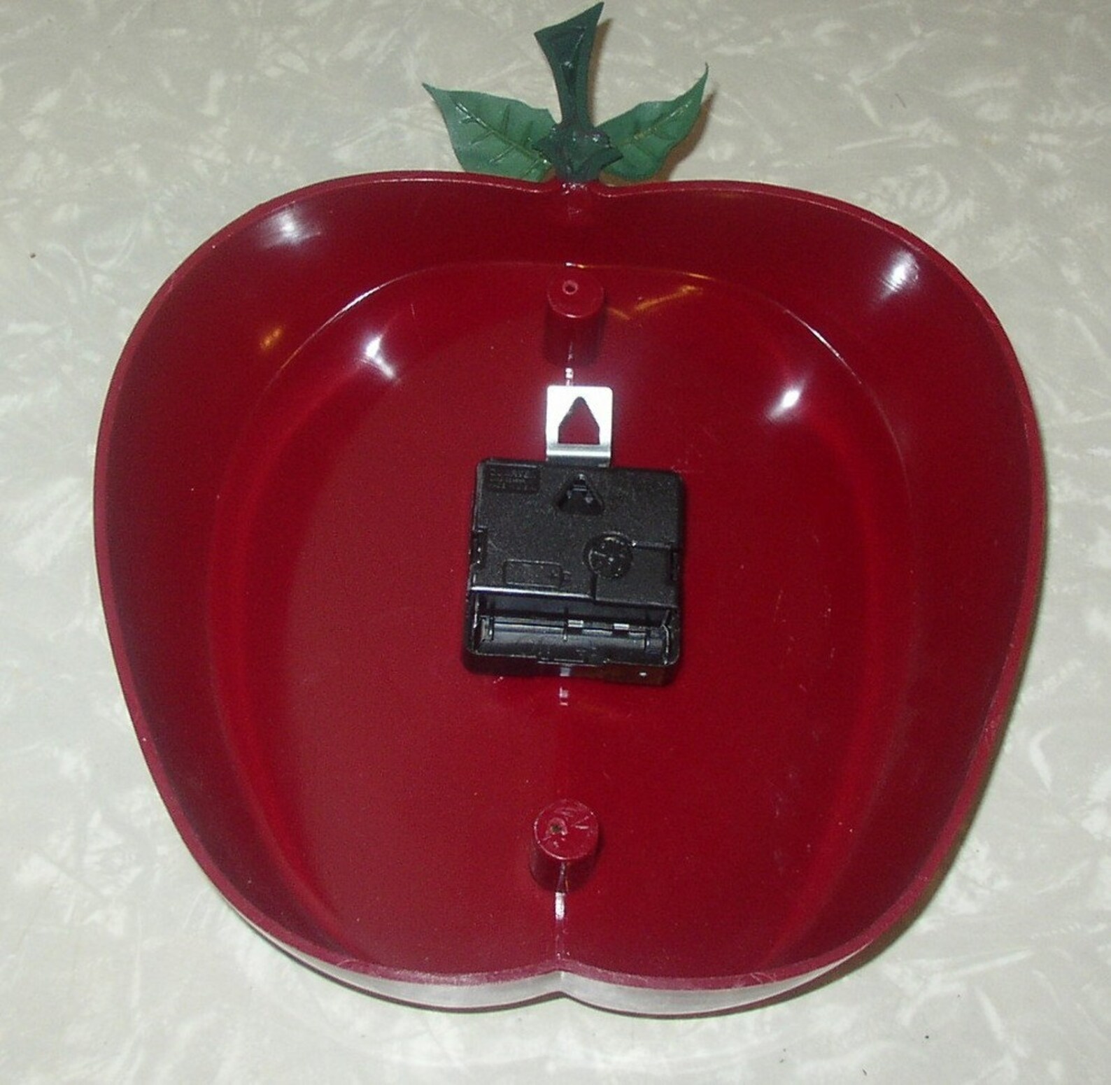 Vintage Ingraham Red Apple Clock Etsy