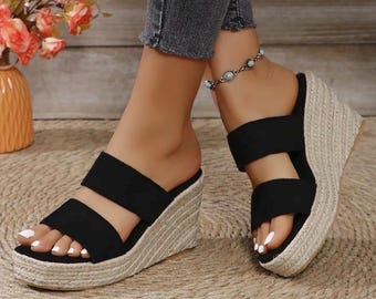 Open Toe Wedge Sandals