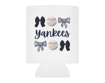 Yankees Baseball Bows can cooler | Can Cooler