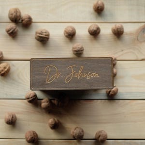 Doctor Door Sign, Custom Office Door Hanger, Wooden Office Door Sign, Wall Name Plate, Teacher Name Plaque, New Job Gift, Coworker Gift
