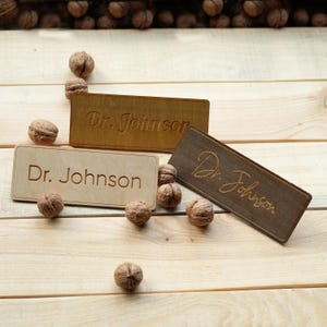 Wood Name Placard, Office Door Name Sign, Custom Door Hanger, Door Plate, Doctor Sign for Door, Teacher Name Plaque, New Job Gift