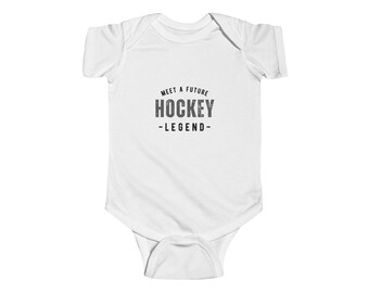 Future Hockey Legend Baby Infant  Jersey Onesie, SIZES Newborn - 24 Months, Sports Shirt Youth, Hockey Fan Onesie