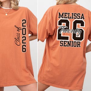 Personalized Senior 2026 Shirt, Class Of 26 Shirt,Graduation 2026 Shirt, Custom Name Graduation Gift,Senior Gift Graduation,Graduation Party