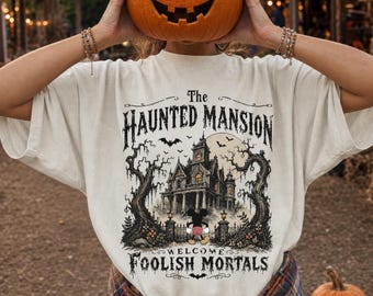 Disney Halloween Mickey Haunted Mansion Comfort Colors® Shirt, Mickey Halloween Shirt, Mickey's Not So Scary Halloween Party, Disneyland Tee