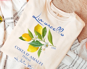 Comfort Colors® Retro Limoncello La Dolce Vita Tee, Lemon Shirt, Italy T-shirt, Coastal Granddaughter Aesthetic Amalfi Coast, Summer Shirt