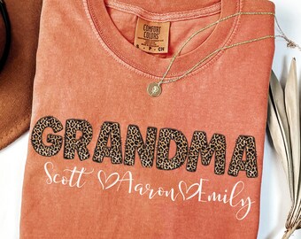Comfort Colors® Gramma Shirt, Gramma tshirt, Gramma Gifts, Gramma Sweatshirt, mother’s day shirt, custom grandma shirt, grandkids name tee