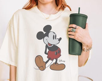 Comfort Colors Vintage Mickey Shirt, Vintage Disney Shirts, Retro Mickey T-shirt, Mickey Mouse Shirt, Retro Disneyworld Family Trip Tee