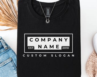 Custom Business Logo Shirts, Business Logo T-Shirt, Personalized Company Logo Shirt, Team Logo Shirts, Brand Logo T-Shirt, Company Logo Tee