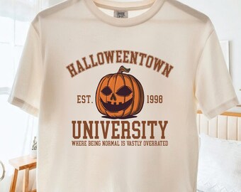 Halloweentown Est 1998 Comfort Colors® Boxy Tee, Halloweentown University Crop Top, Retro Halloweentown Shirt, Cute Fall Halloween Shirt