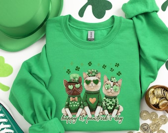 Lucky Shamrock Cat Shirt, Shamrock Cat Shirt, Lucky Shirt, St Patricks Day Shirt, Patricks Day Shirt, St Patricks Shirt, Patricks Day Tee