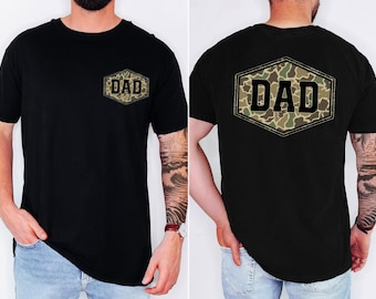 Comfort Colors® Camouflage Girl Dad Shirt Cool Dads Club Tee New Dad Gift Trendy Dad Shirt Duck Camo Father’s Day Gift