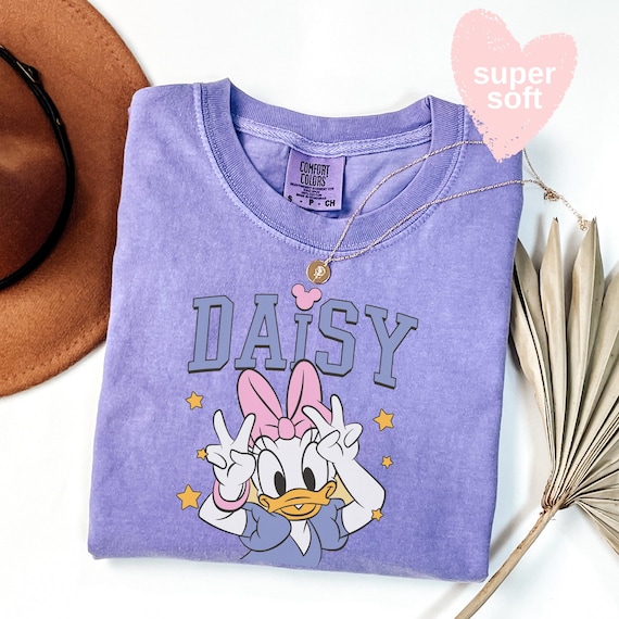 Comfort Colors® Classic Daisy Duck Shirt,Retro Girl Disney T-shirt, Disneyland Girls Trip Matching Shirt