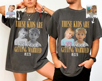 These Kids Are Getting Married Shirt, Just Married T-Shirt, Personalized Husband and Wife Couples, Team Bride Shirt, Bridal Shower Gift