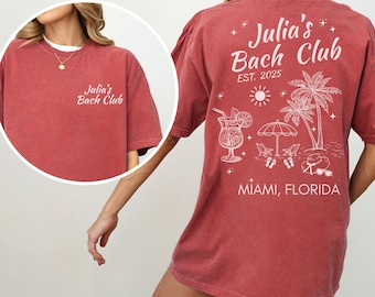 Comfort Colors Custom Beach Bachelorette Shirts, Beach Bride Shirt, Bachelorette Party Shirt, Bach Club Gift, Beach Bride Bridesmaid Gifts