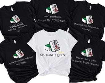 Family Matching Mahjong Shirt,Filipina Mom and Dad Tee, Mahjong Gift, American Mahjong, Mahjong Team Tee, Mahjong Funny Tee, Mahjong T-Shirt