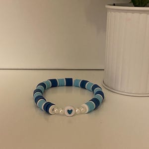 Blue Hearts Woven Bracelet