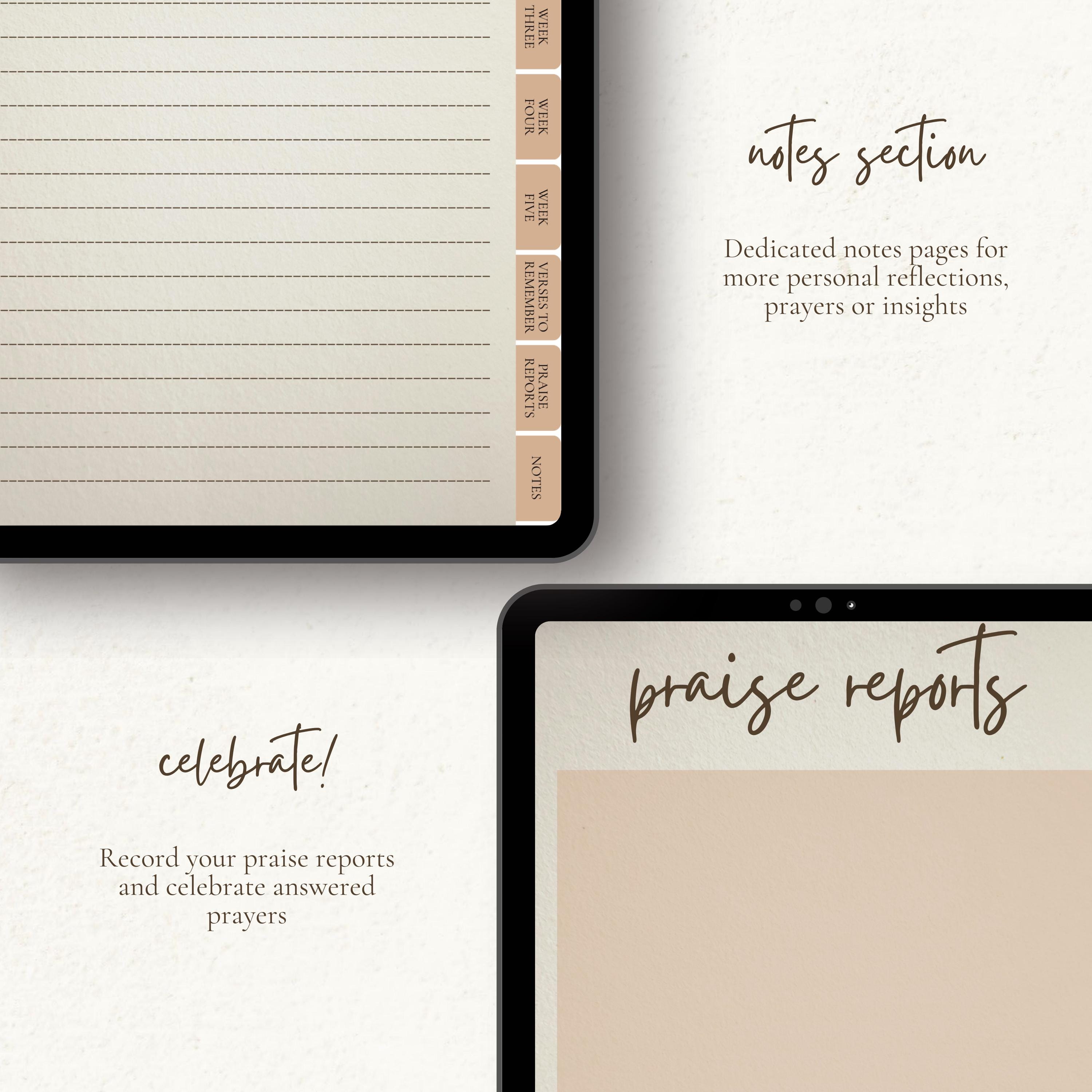 DIGITAL Prayer Journal PDF Daily Prayer Tracker for Christian Women ...