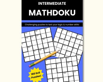 Collection de casse-tête MathDoku intermédiaire. 180 casse-têtes stimulants pour les amateurs de sudoku et de mathématiques qui souhaitent tester leur logique et leurs capacités numériques.
