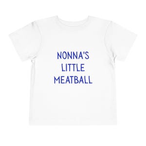 Little Meatball Infant and Toddler Short Sleeve Tee, Pasta Tee, Funny Toddler Tee, Cute Tshirt for Toddlers