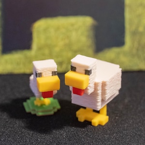 Set of figures -  Chickens  - Minecraft-themed
