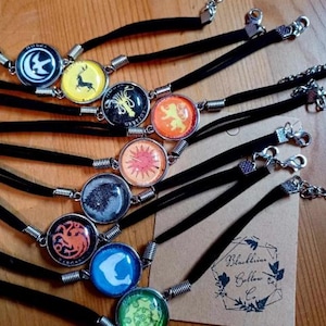 Ice and Fire Cabochon Bracelets