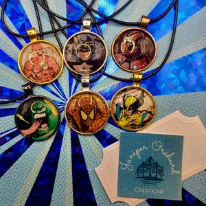 Superhero Cabochon Necklace