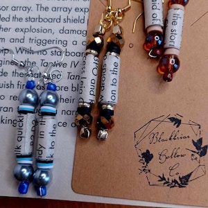 Galaxy Wars Beaded Dangle Earrings