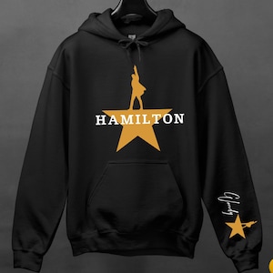 Personalized Hamilton Hoodie: American Musical Shirt, Adult & Youth, S - 5XL