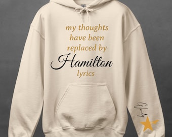 Personalized Hamilton Hoodie: American Musical Shirt, Adult & Youth, S - 5XL
