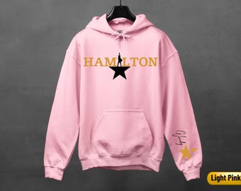 Personalized Hamilton Hoodie: American Musical Shirt, Adult & Youth,  S - 5XL