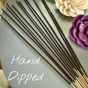 Seasonal Fall Incense Sticks: Hand Dipped Phtalate Free Joss Bamboo.