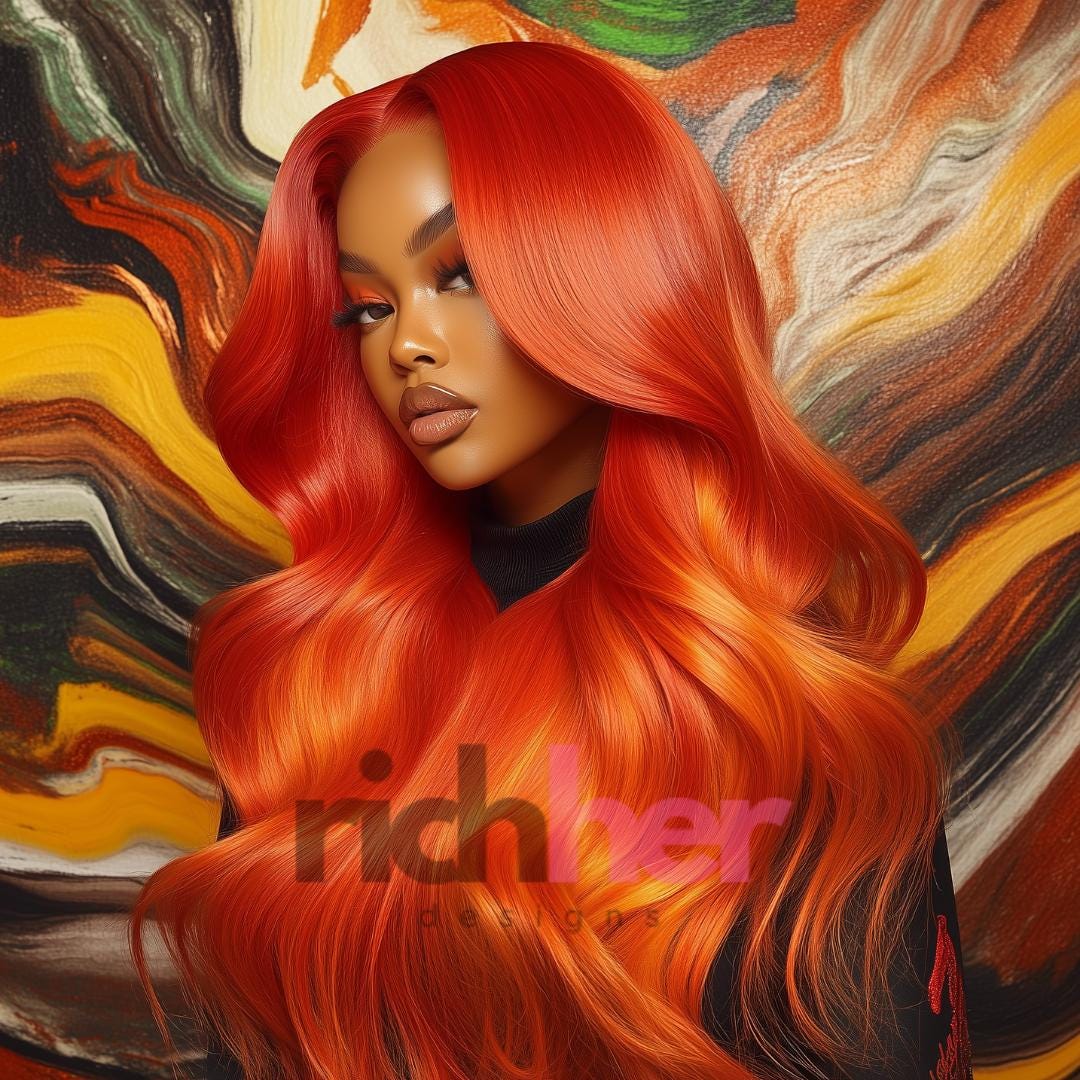Detailed Orange Red Hair Photo Concept Detailed Orange Red Hair Photo Concept