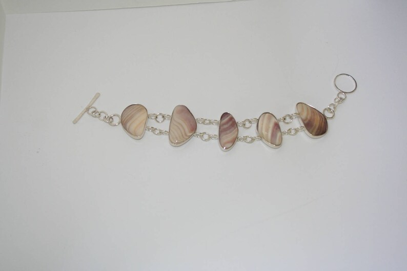 Quahog shell Sterling silver nature inspired art jewelry. Wampum beach jewelry