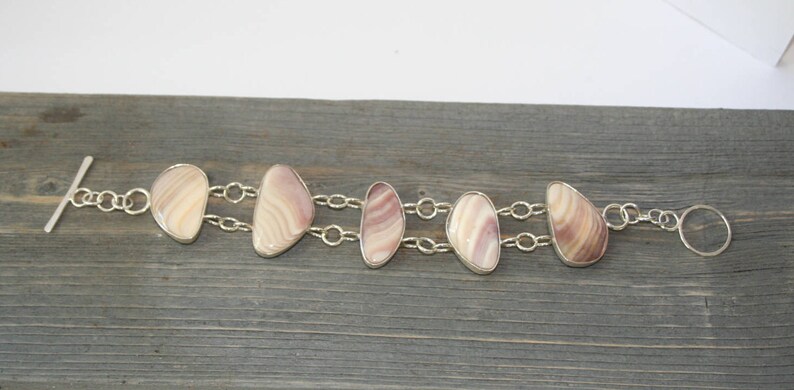 Quahog shell Sterling silver nature inspired art jewelry. Wampum beach jewelry
