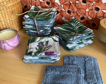 Waschbare Abschminkpads, 12er Päckchen, wiederverwendbare Reinigungspads