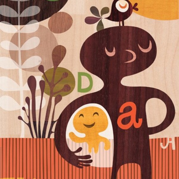 daddy love... limited edition giclee print of an original illustration (8.5 x 11)
