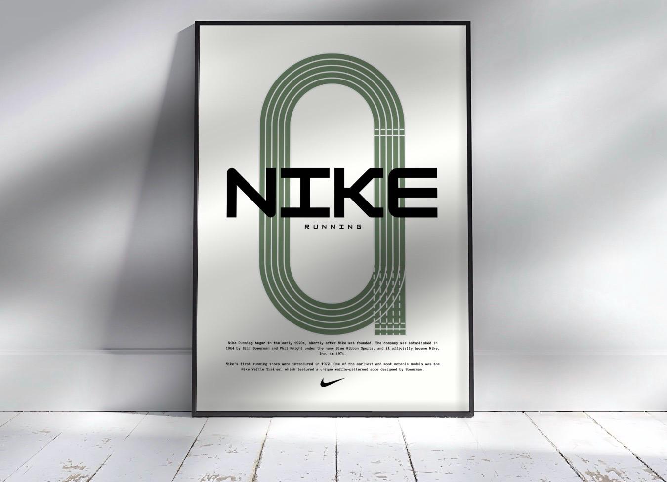 Nike Running Poster Etsy