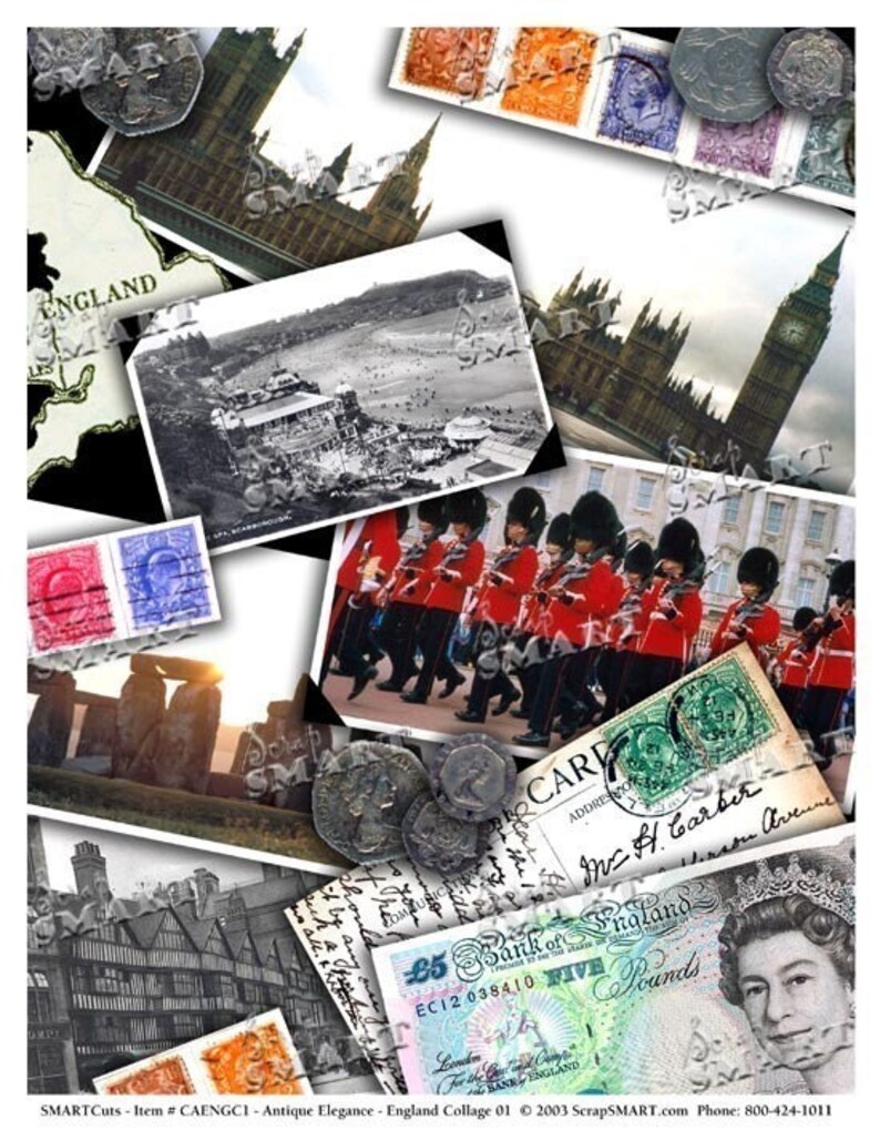 England Postcards Stamps Coins Letters Circa 1900 Full Etsy